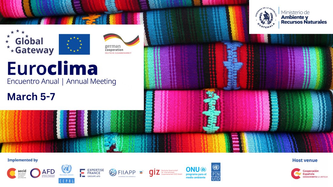 Annual Meeting card with Guatemalan textiles