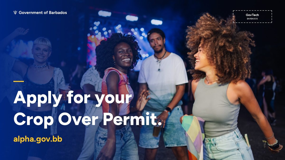 Crop Over permit advertisement, landscape