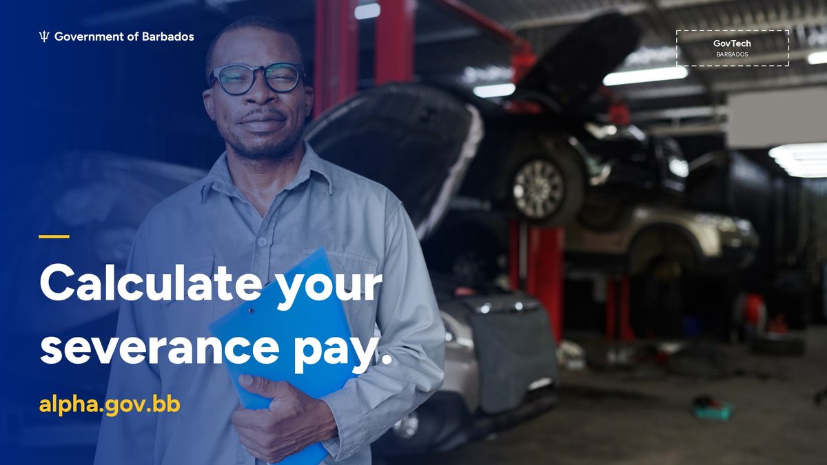 Severance pay advertisement, landscape