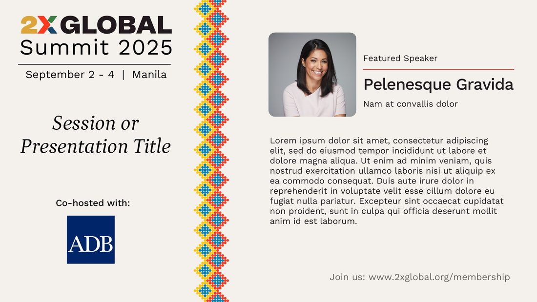 Speaker card template with biography